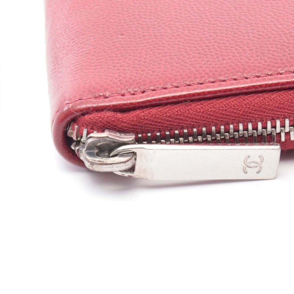 CHANEL Red Leather Wallet - Picture 8 of 10